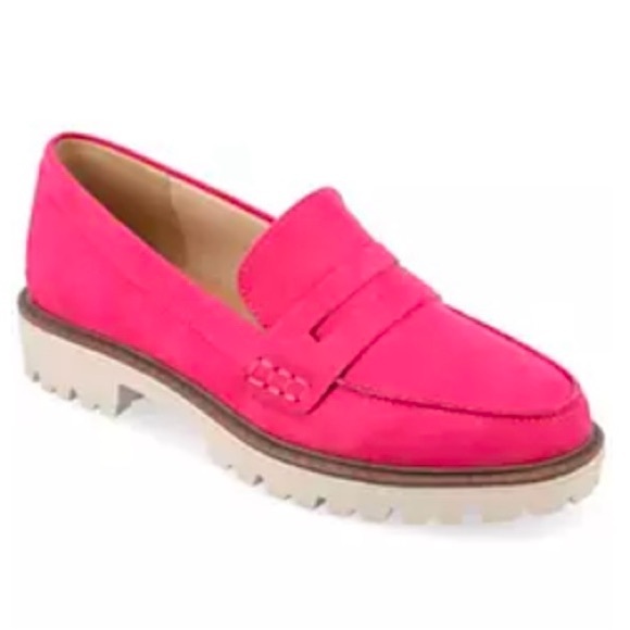 pink preppy loafer shoes size 11 - Picture 1 of 3